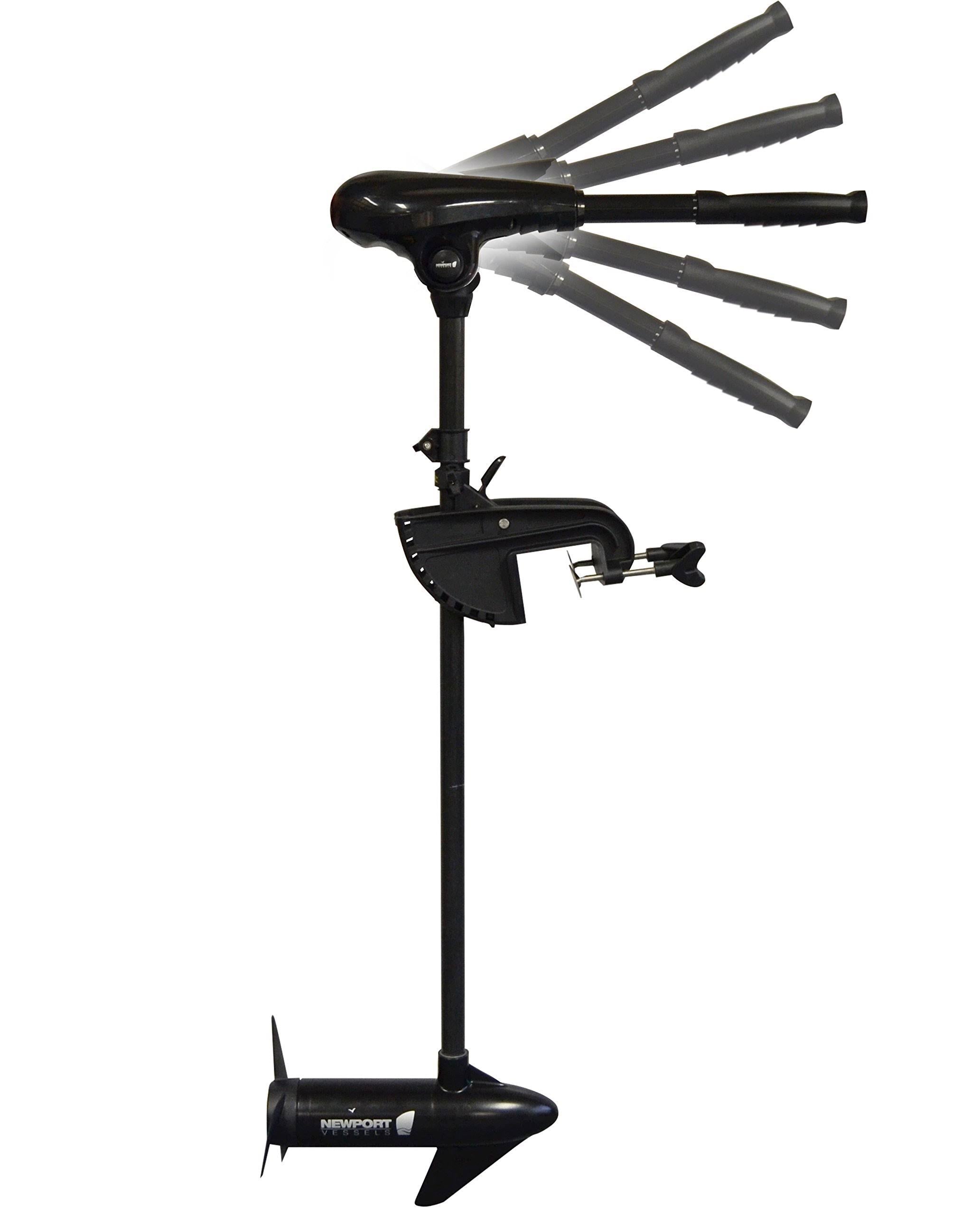 55 lb. Thrust Saltwater Transom Mounted Electric Trolling Motor with 36x22 Shaft A93355