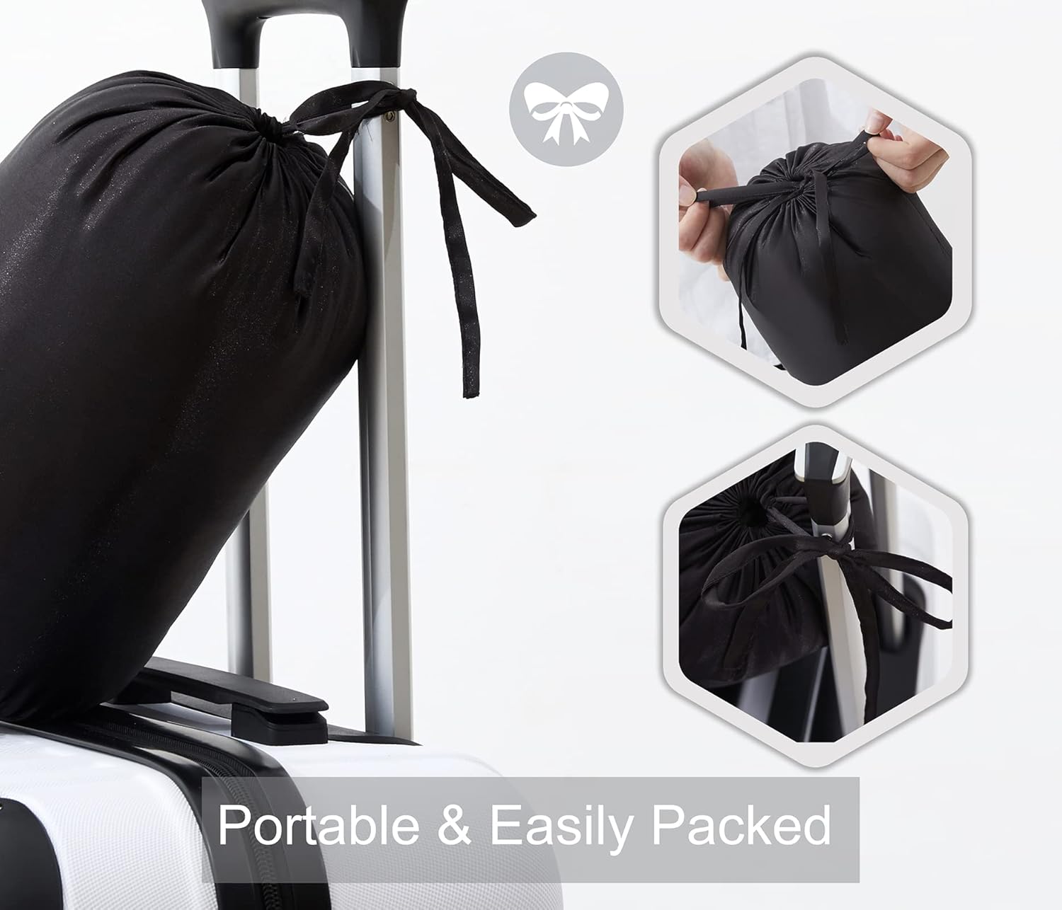 Black Cooling Satin Throw Blanket (90'' x 90'') J119082