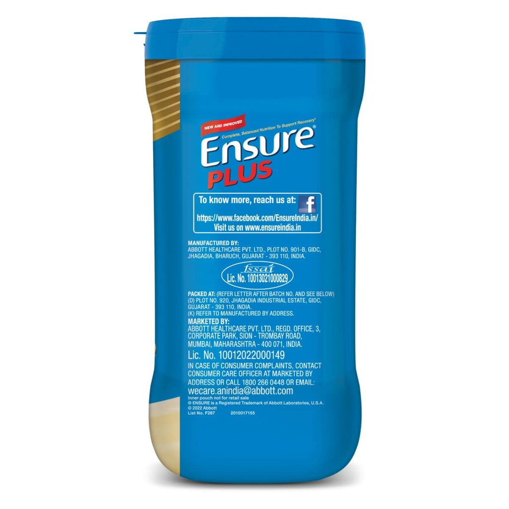 Vanilla Ensure Plus Powder 1 Kg J5528
