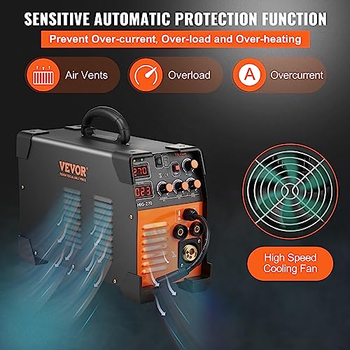 3 in 1 270 Amp MIG Lift TIG Arc Welder with IGBT DC Inverter T14579