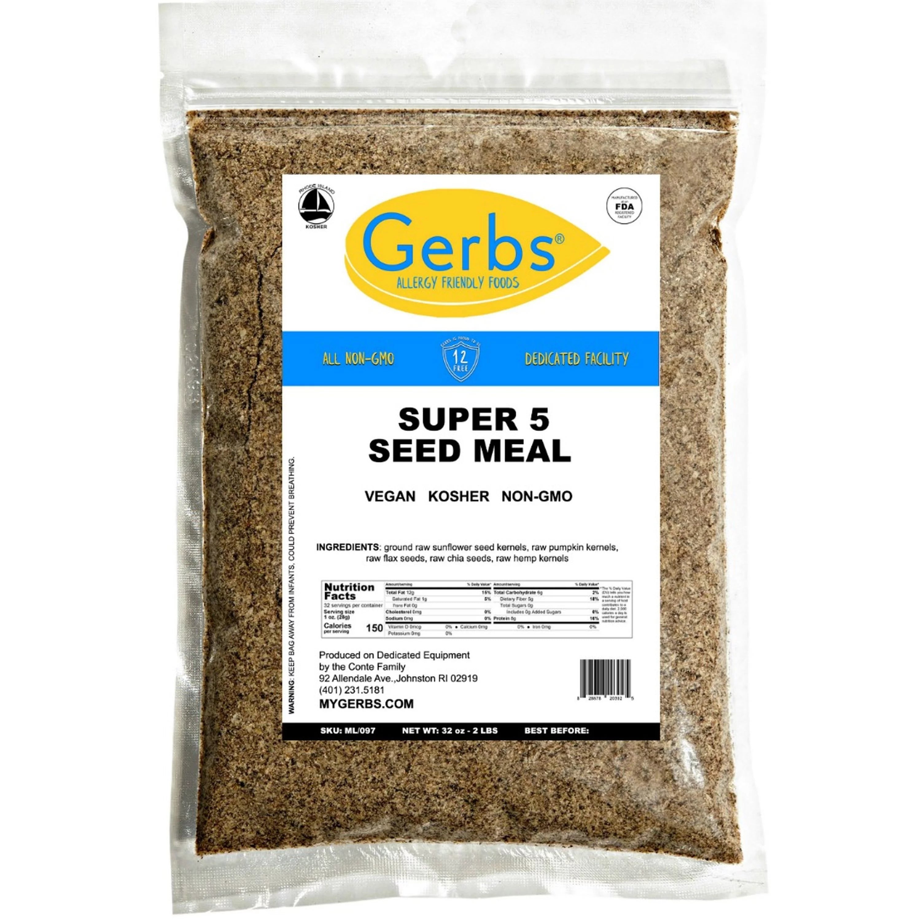 2 LBS Pumpkin Sunflower Chia Flax Hemp Seed Meal X919