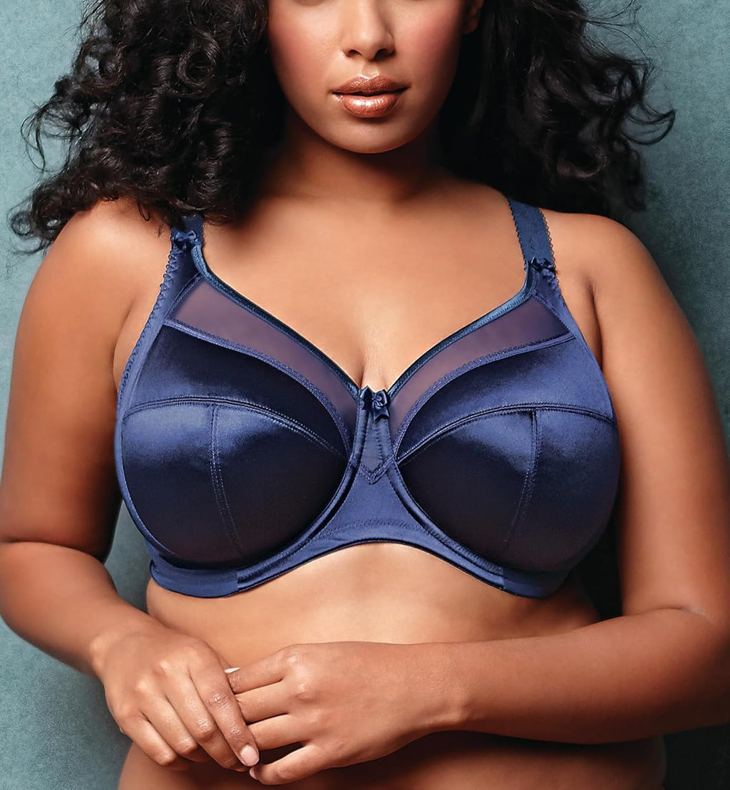 Plus-Size Keira Banded Underwire Bra, Ink, 38J S686853
