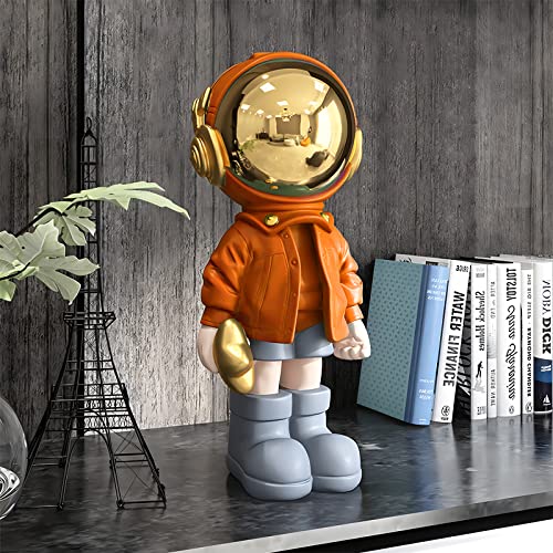 Blue Polyresin Astronaut Statue C55199
