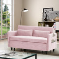 Gray Velvet Convertible Sofa Bed with Pull-Out Bed Y991