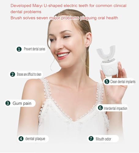 Ultrasonic U-Shaped 360° Automatic Toothbrush with Wireless Charging T1844
