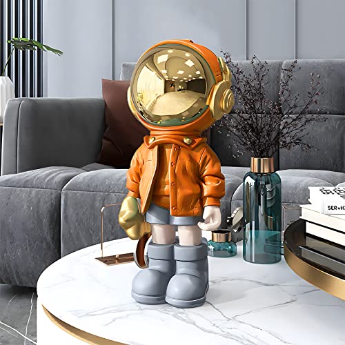 Blue Polyresin Astronaut Statue C55199