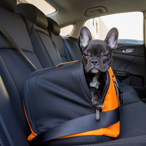 Dark Chocolate Airline Approved Pet Carrier and Car Seat for Cats and Dogs up to 18 lbs J425