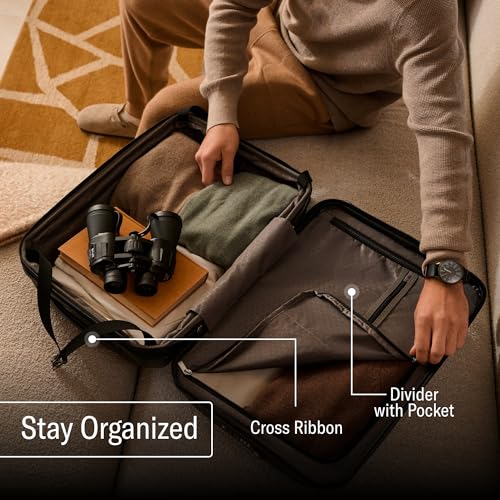 21-Inch Hardside Carry-On Luggage with Spinner Wheels J1381