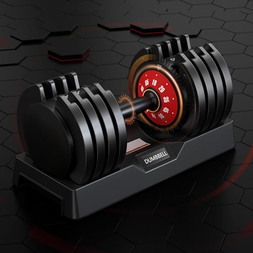 Adjustable Dumbbells 5LB to 110LB 5 in1 25/55LB Dumbbell Set with Anti-Slip Metal Handle T90783