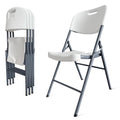 White 4-Pack Folding Plastic Chair M91195