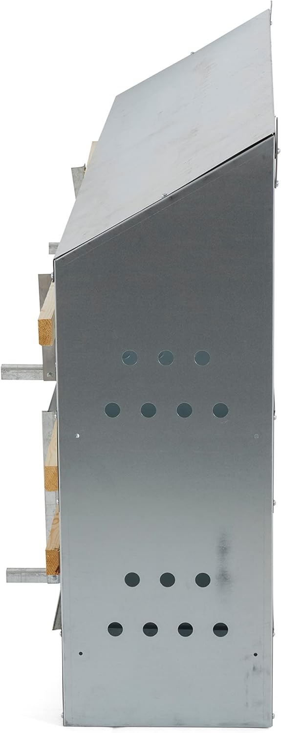 Galvanized Steel 10 Hole 50 Bird Chicken Brooding Box (4 Pack) N9029