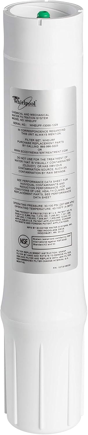 White 1 Count Replacement Water Filter P964604
