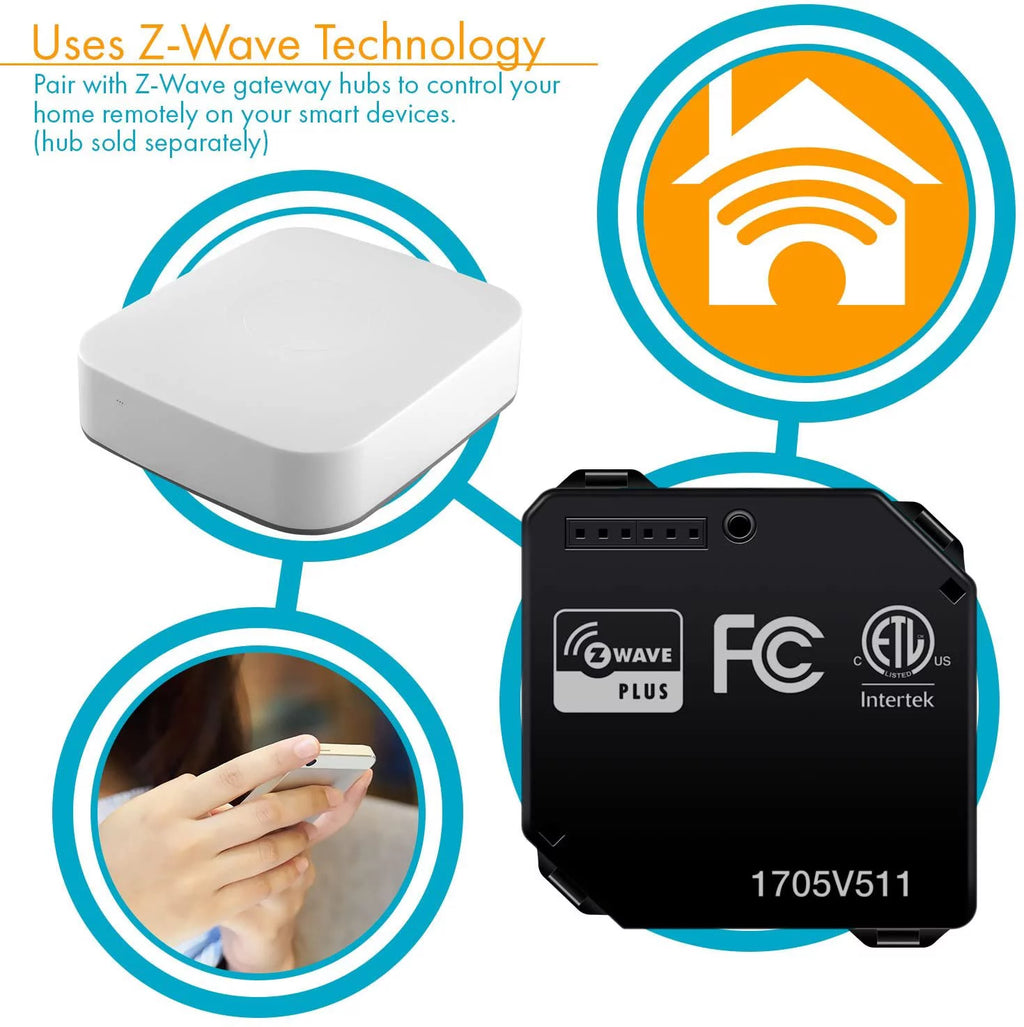 Black Z-Wave Plus Smart Switch Relay C686981