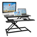 Black Adjustable Dual Monitor Laptop Desk Riser E52398