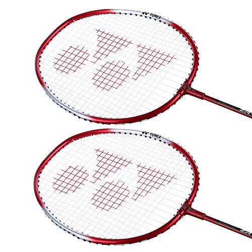 Light Aluminium Badminton Racquet Set of 2 with Full Cover E2516