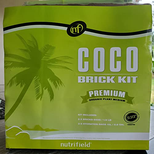 Coco Coir Bricks 5.5 Lbs Organic Compressed Coco Coir Soil Peat Blocks V191