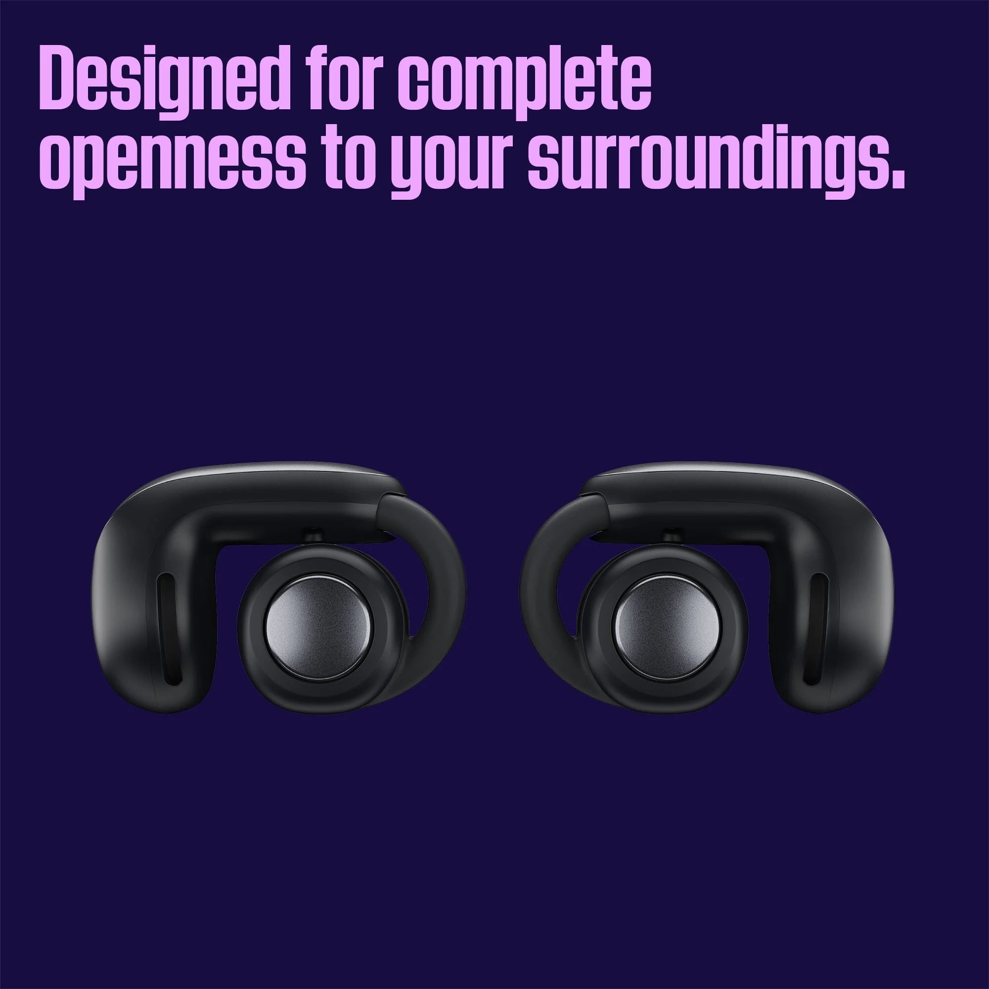 Black Open Ear Bluetooth Wireless Earbuds with Charging Case B5715