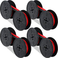 4 Pairs Universal Typewriter Ribbon Twin Spool Replacement Pack (Red, Black) H959