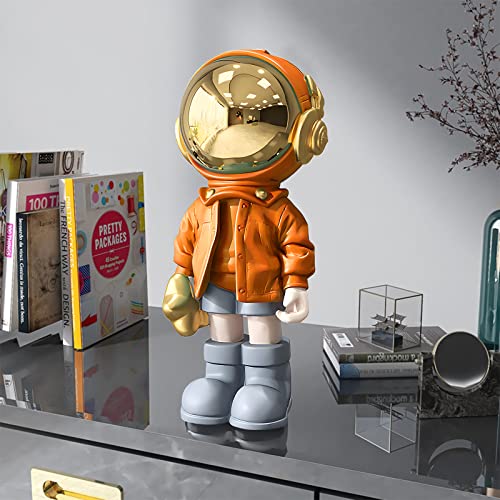 Blue Polyresin Astronaut Statue C55199