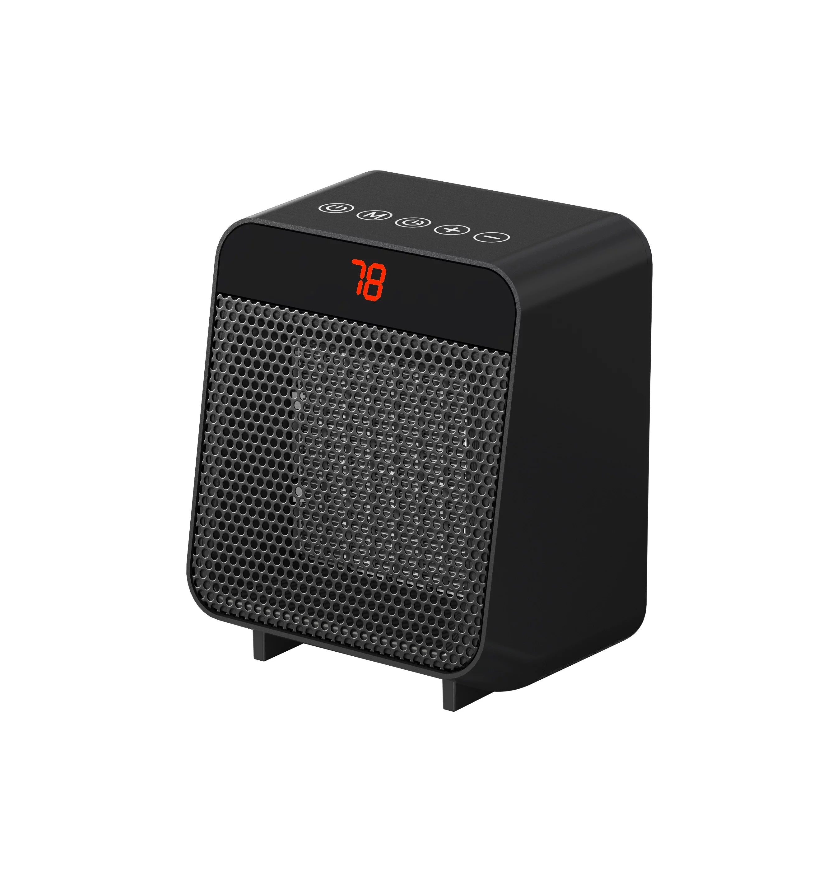 Electric Digital Ceramic Heater 1500W Black D957707