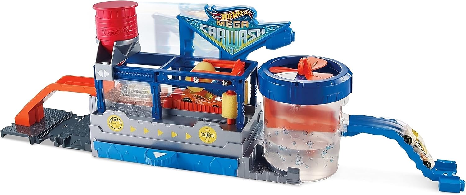 Mega Car Wash Play Set with Diecast Toy Car R207