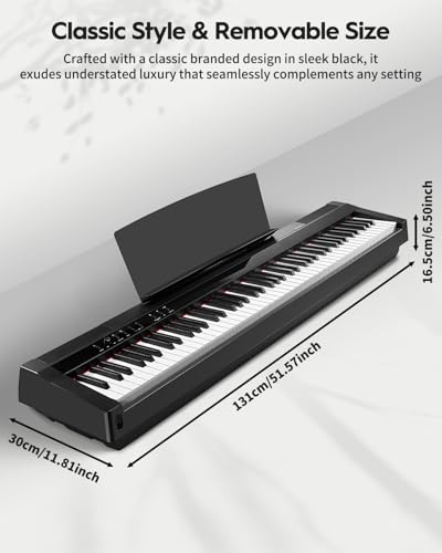 Black 88 Key Weighted Digital Piano C37163