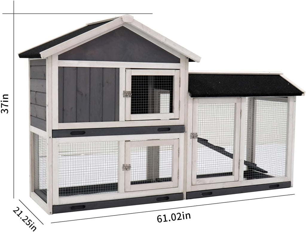 Rabbit Hutch with Run Z910588