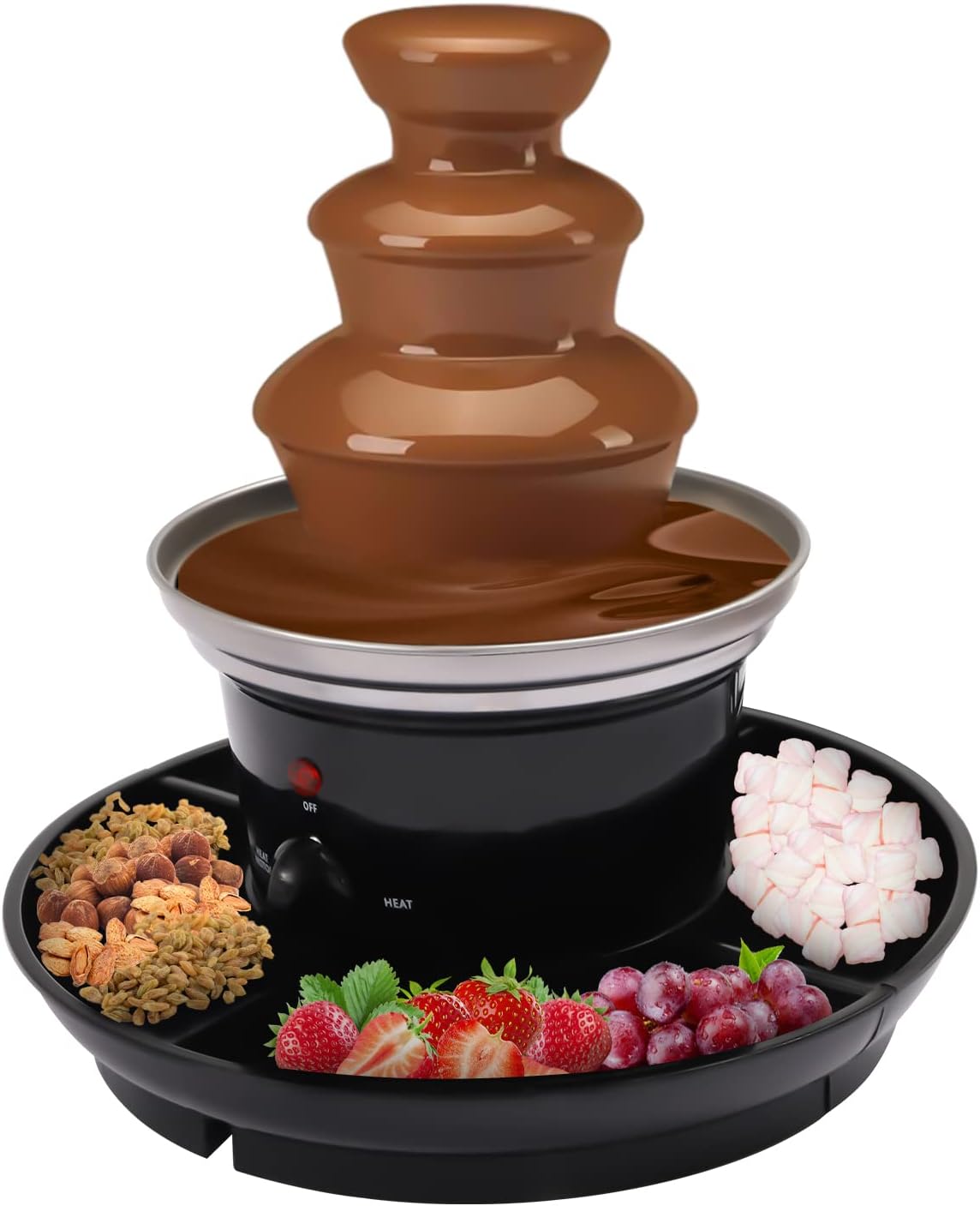 3 Tiers Stainless Steel Chocolate Fondue Fountain G149