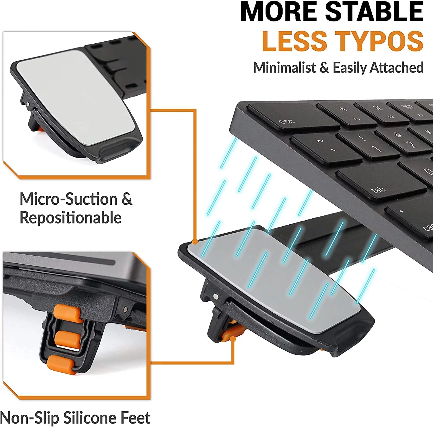 Adjustable Tilting Computer Keyboard Stand with Non-Slip feet G184