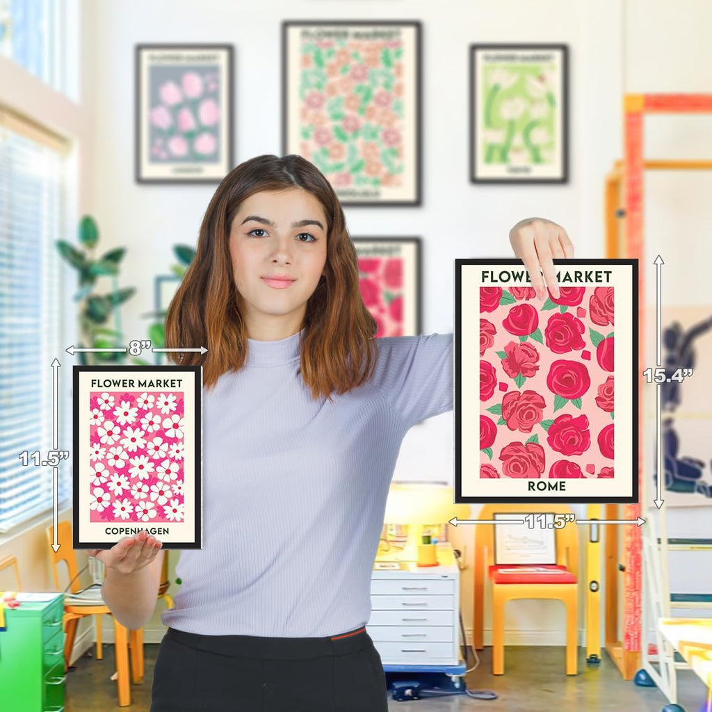6 Pack Wall Art Posters Prints L369