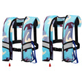 2Pack Automatic Inflatable Life Jacket with Whistle I166