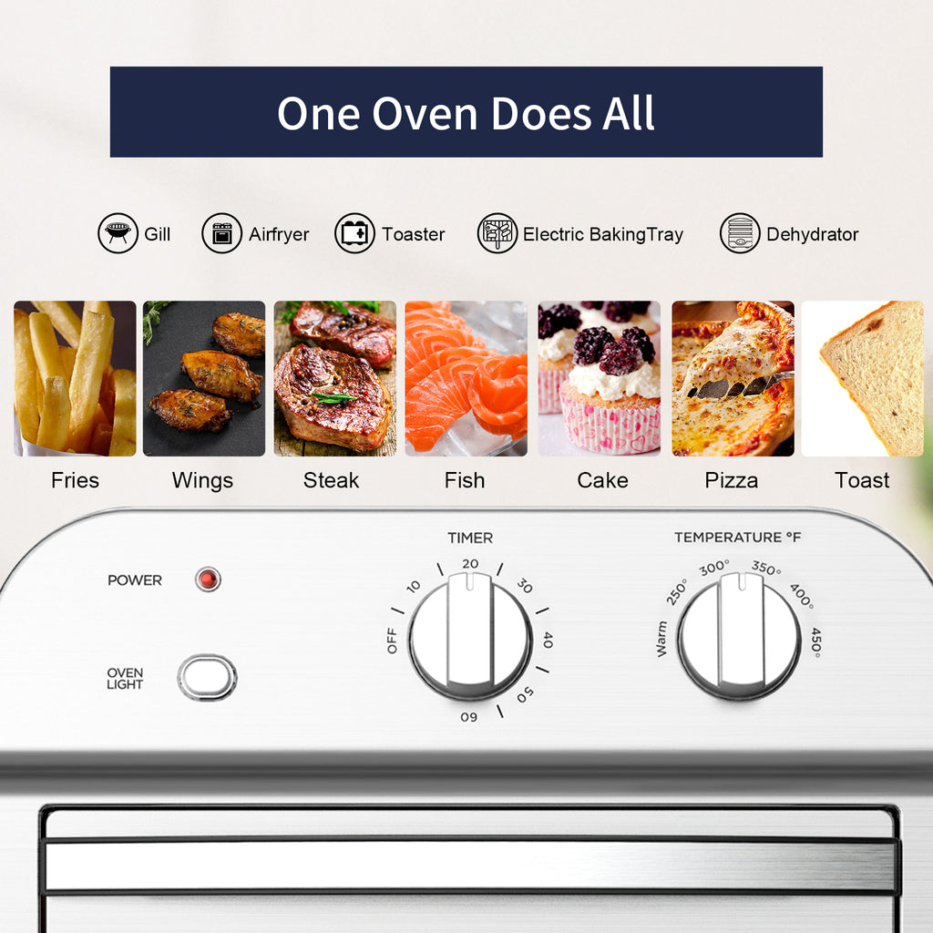 1500W Stainless Steel Air Fryer Toaster Oven Y151083