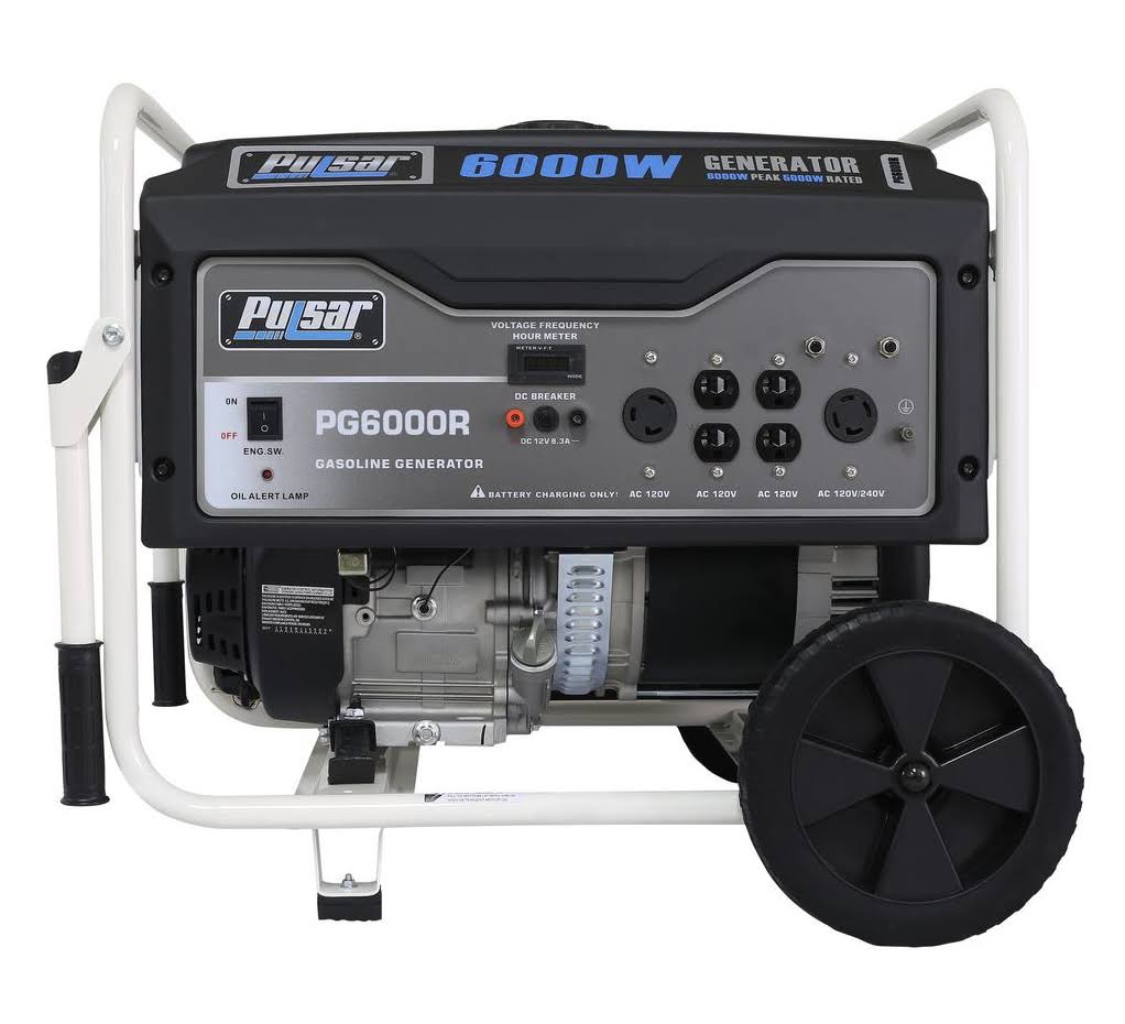 6,000 Peak Watt Gas-Powered Portable Generator V280646