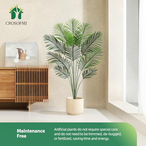 Artificial Areca Palm Tree 6 Feet Fake Tropical Palm Plant, 2Pack V525252