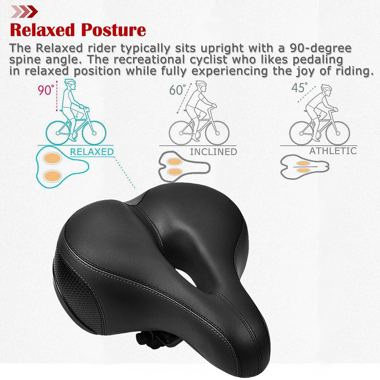 Breathable Foam Bicycle Saddle Seat Cover X5491