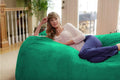 Large Ultra Plush Bean Bag Sofa with Microsuede Cover Q916523