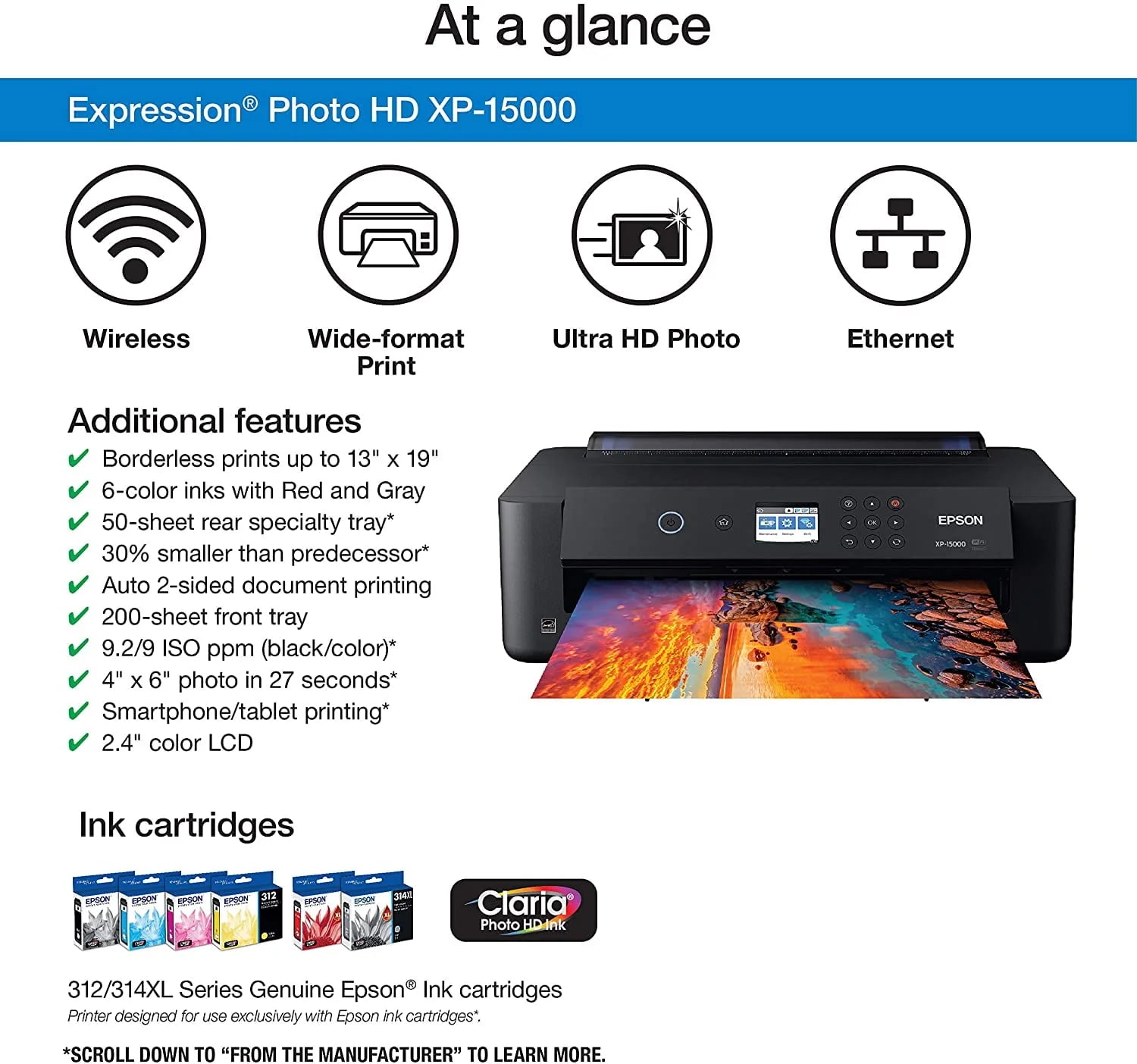 Wireless Color Wide-Format Printer E298