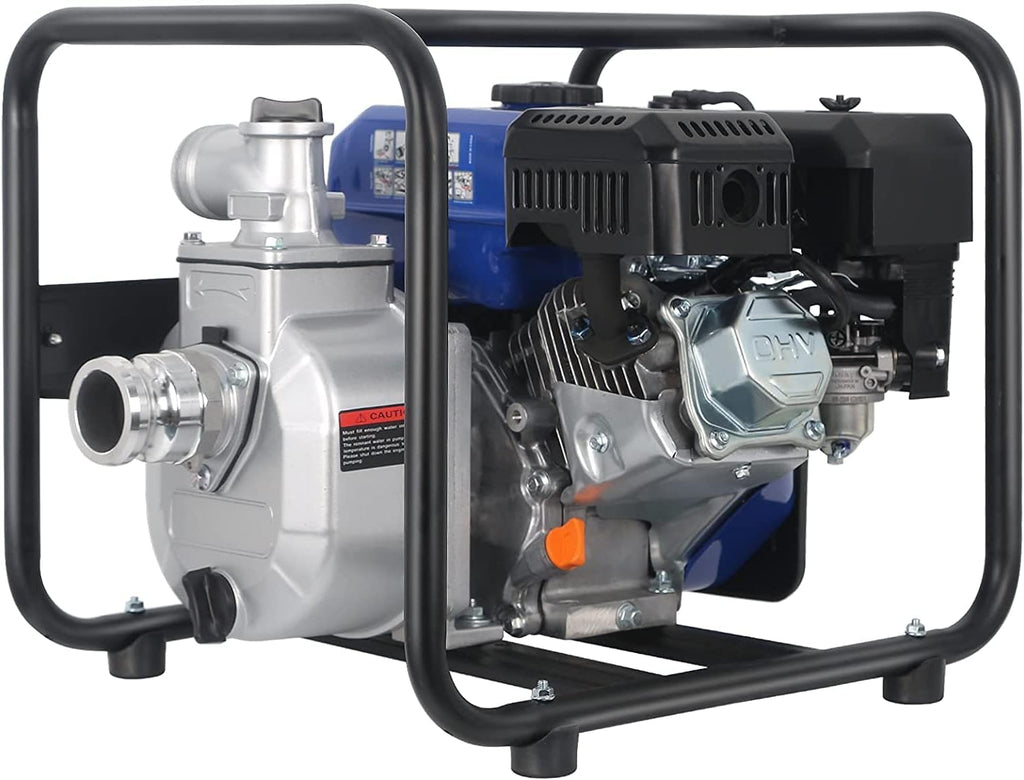 2 inch 158 GPM 7HP Gas Powered Water Transfer Pump with Water Hose Kit I94935