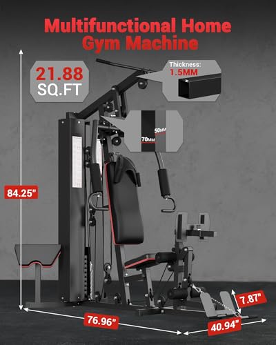 150LBS Weight Stack Full Body Home Gym Machine I217