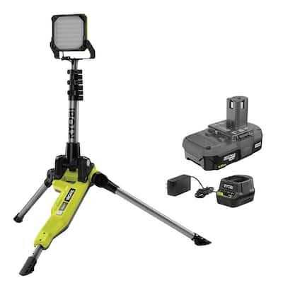 18V Cordless Hybrid LED Tripod Stand Light S7744