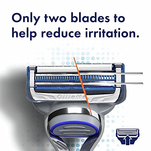 12 Blade Refills Men's Razor Blade Refill for Sensitive Skin K34527