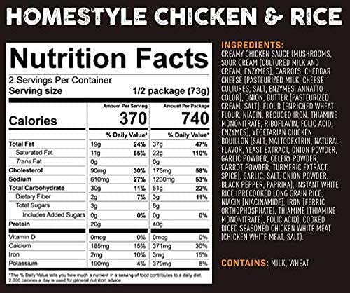Freeze Dried Chicken and Rice Backpacking Food P8676