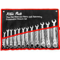 12pcs Flex-Head Combination Wrench Ratcheting Set W4263