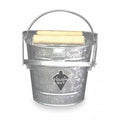 Silver Galvanized Steel Mop Bucket and Wringer X463149