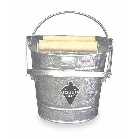 Silver Galvanized Steel Mop Bucket and Wringer X463149