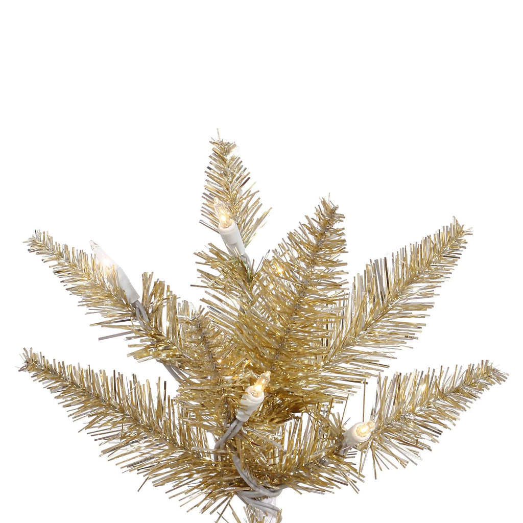 3 ft Champagne Fir Artificial Christmas Tree with 100 Warm White LED Lights K484