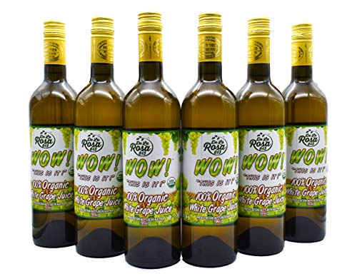 100% Organic Red Grape Juice, 25.4 Oz Glass Bottle (Pack of 2) P228699