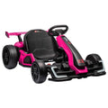 White Electric Drift Kart with Adjustable Seat U15357