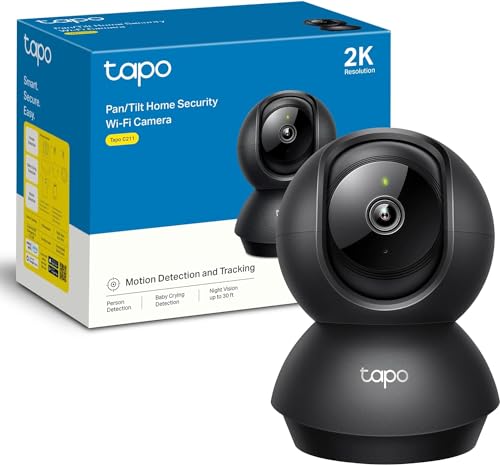 2K Pan/Tilt Security Camera 2-Pack P740