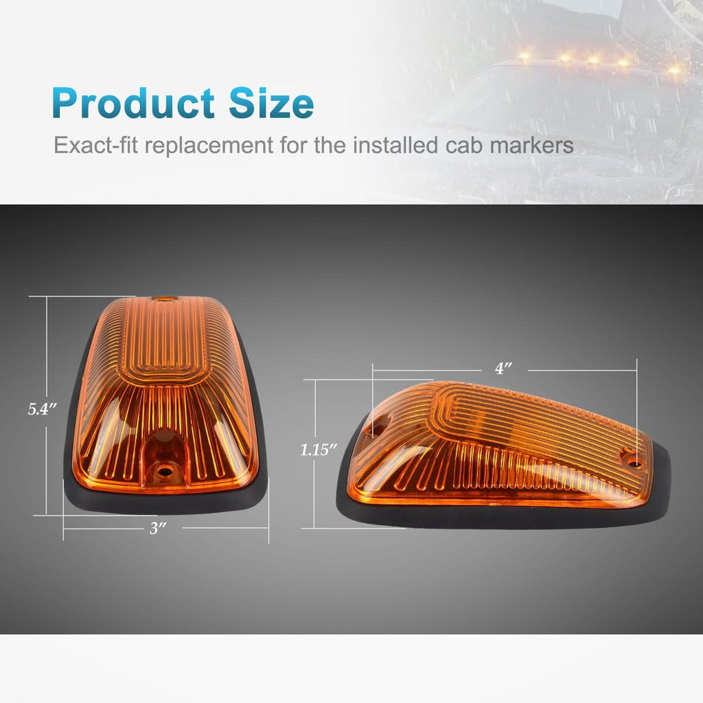 5-5050-SMD Amber LED Cab Marker Roof Running Lights Q86681